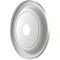 Ekena Millwork PVC Medallion (Canopies up to 11 1/2"), 19"OD x 3 1/2"ID x 1 1/2"P, Metallic Silver Metallic CMP19TRCSV - alternate 2